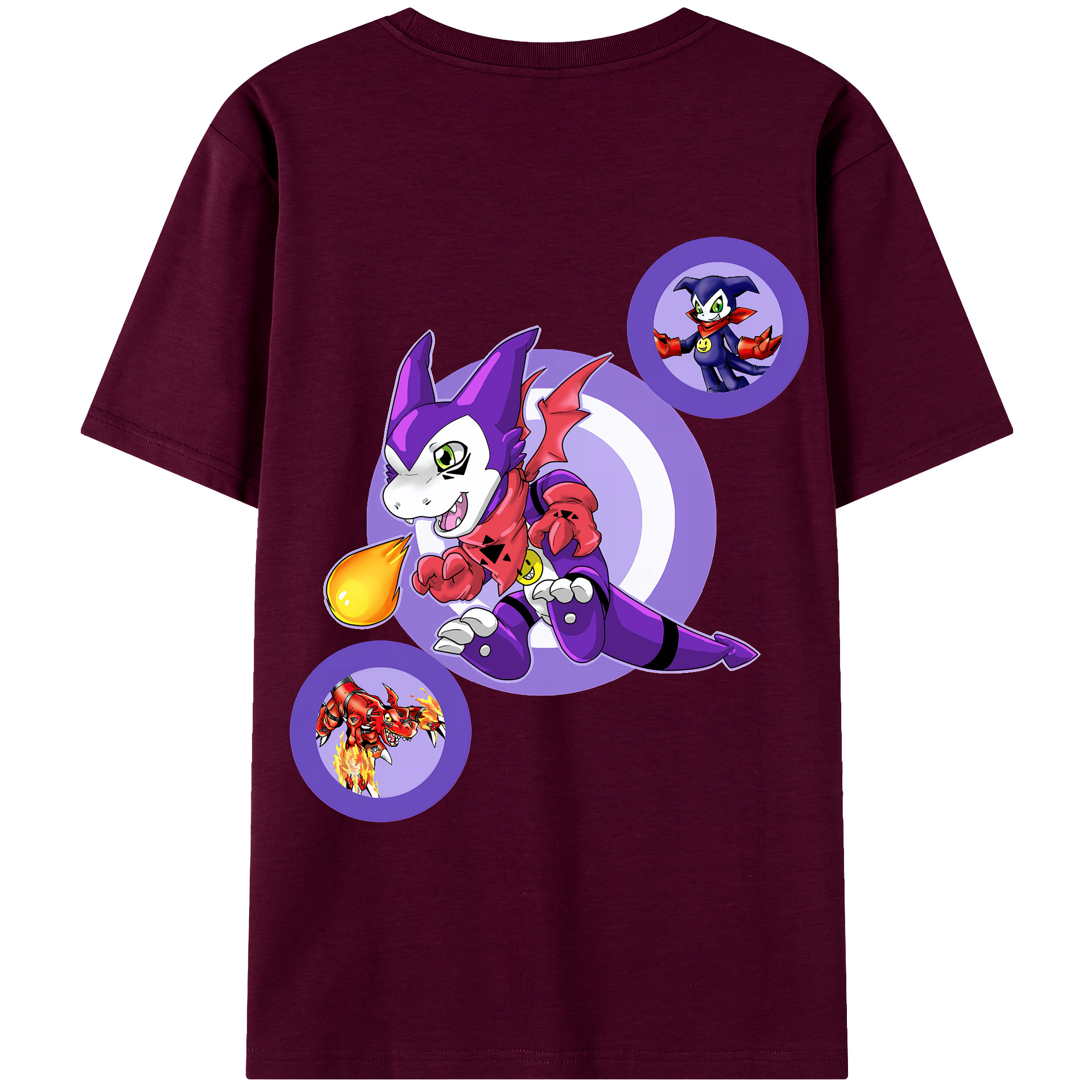 （画像用） Digimon デジタルモンスター/デジモン レディース半袖Tシャツ(バックプリント)